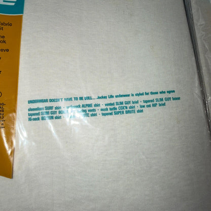VTG 1960s JOCKEY LIFE White T Shirt Medium 4 Packs Deadstock Lot Slim Guy 60s