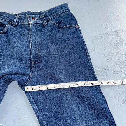 Levis Vintage Womens Size 24x32 White Tab Big E 501 Blue Straight Jeans 70s 80s