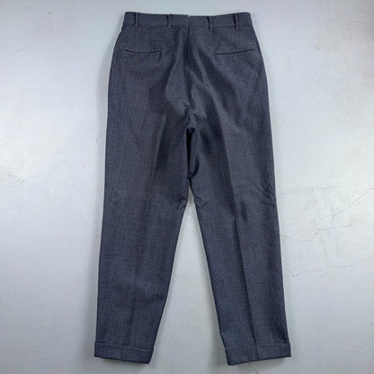 1950s 1960s VTG Mens 2 PC Suit 40 Jacket Coat Pants Blue Union Wool Rockabilly