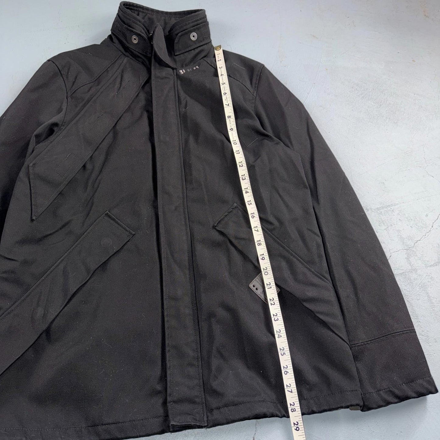 Men's G-Star MFD Short Parka Jacket Large Distressed Military Style Y2K No Hood