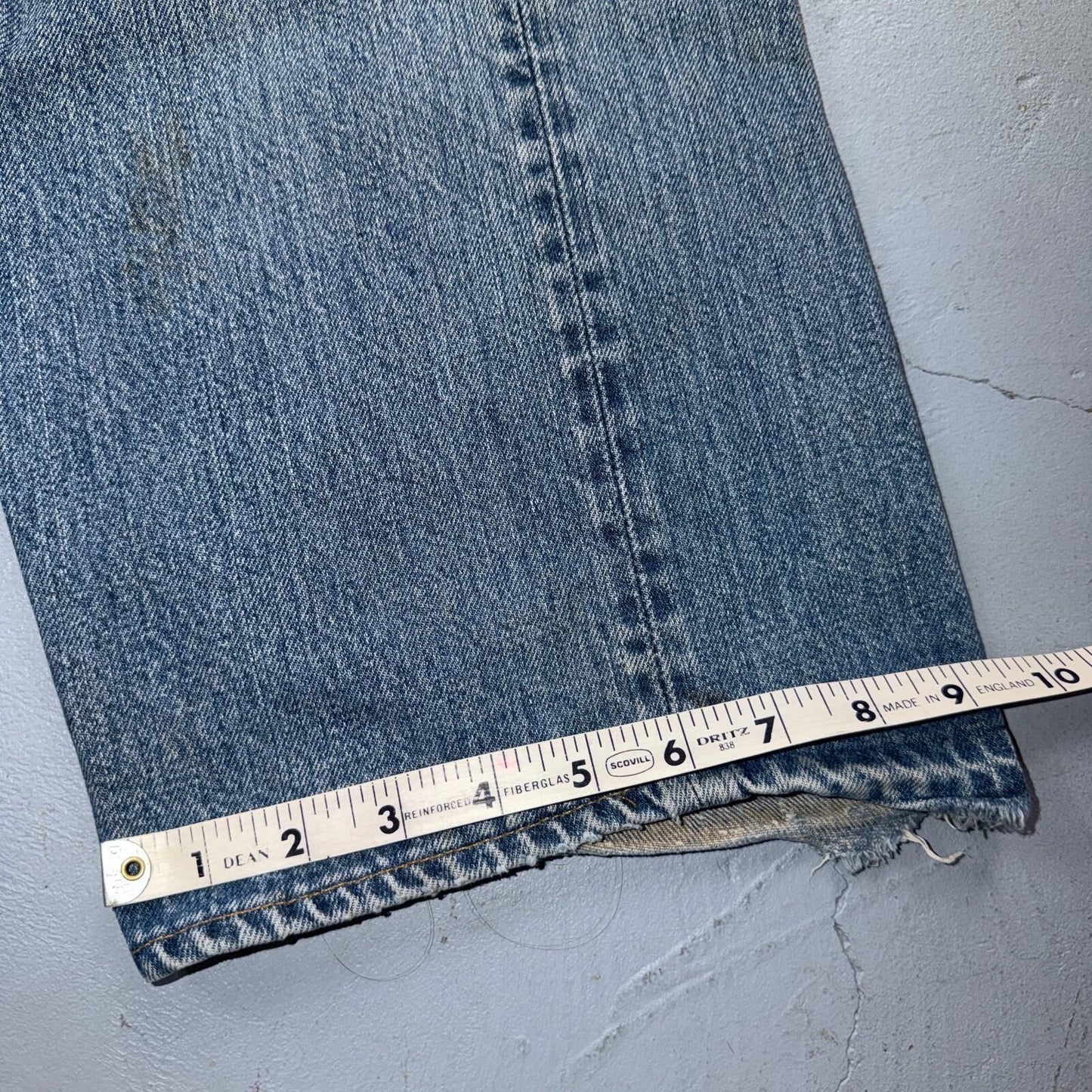 Levis 501 Vintage 70s SS Redline Selvedge USA Jeans Light Wash 44x34 Act 40x30