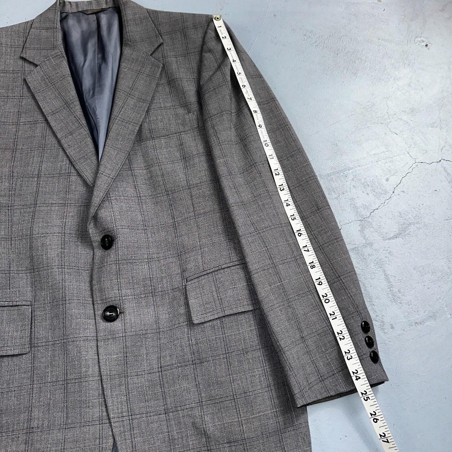 VTG Mens 2 PC Suit 38 Jacket Coat Pants Gray Rockabilly 60s 1960s Petrocelli