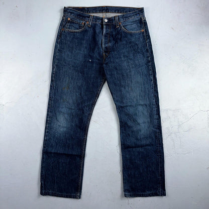 Levis 501 Vintage Y2K XX Straight Leg Jeans Blue Med Wash 34x32 Act 33x29