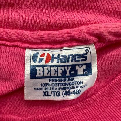 Napa Valley California Vintage T Shirt Peju Province Hanes Beefy XL Pink Castle