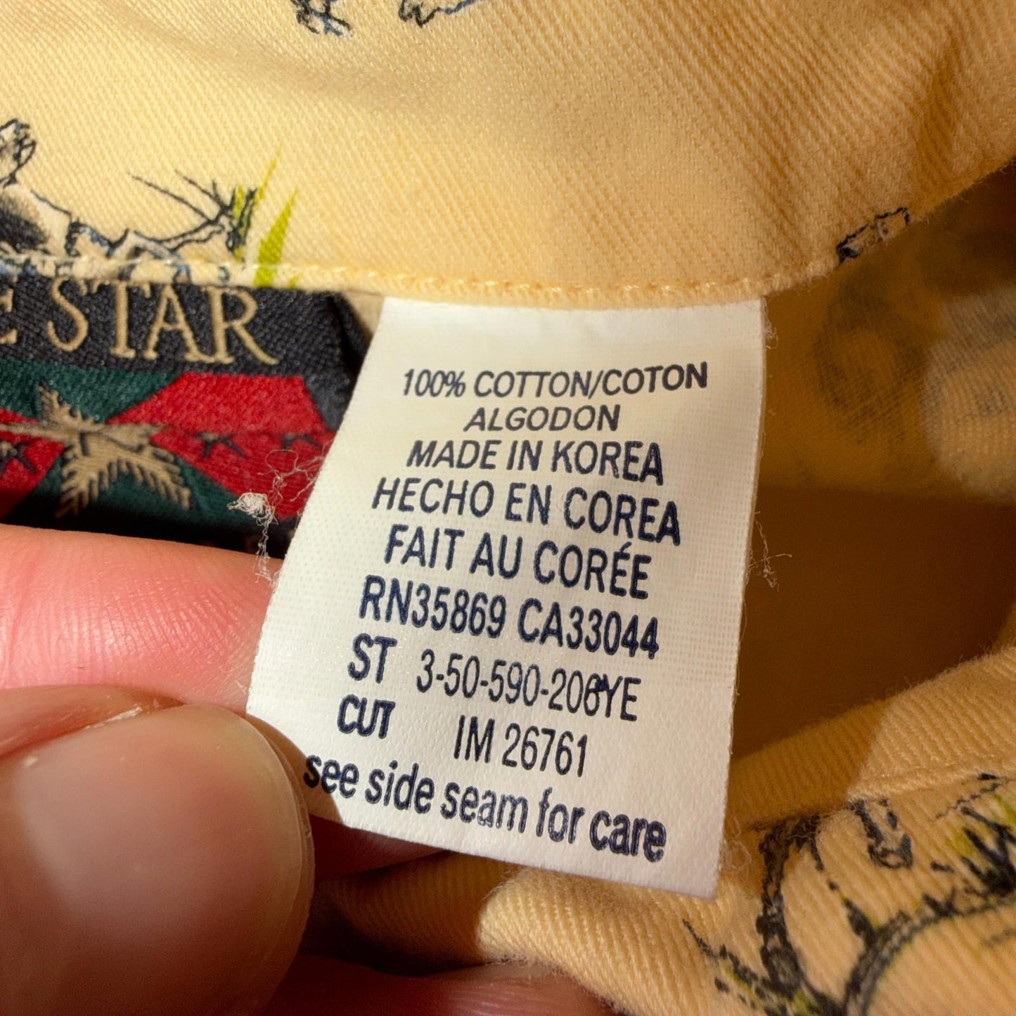 Vintage 90s Five Star by Roper Western Cowboy Button Down Shirt M Horses AOP