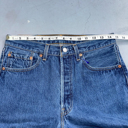 Levis 501 Vintage 90s USA XX Straight Leg Jeans Blue Med Wash 32x33 Act 29x29