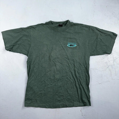 Maui & Sons Shark 90s VTG T Shirt Gameshark Ocean Hawaii USA Single Stitch