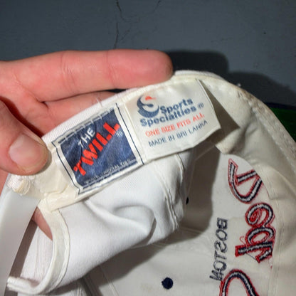 Vintage 90s Boston Red Sox Sports Specialties Script SnapBack Hat Cap MLB Twill