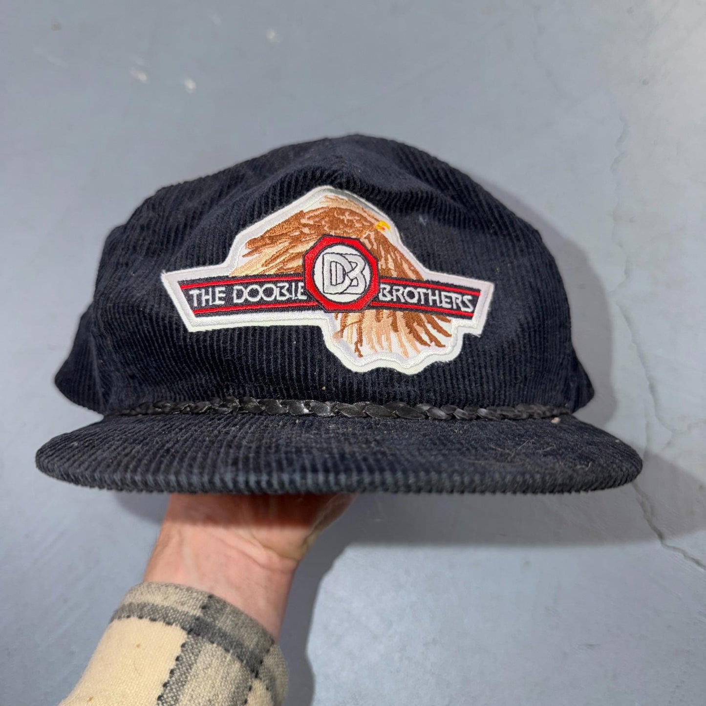 Doobie Brothers Corduroy VTG Hat Baseball Cap Snapback 80s Concert Rock Band