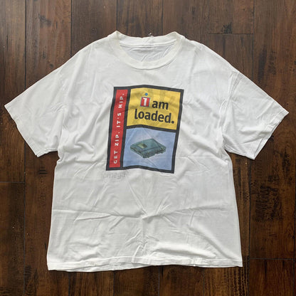 Computer PC Gaming Vintage T Shirt 90s I Am Loaded Funny IOMEGA Video N64 SNES