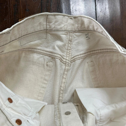 VTG 90s Levis 501 Button Fly 36x32 USA Tag Jeans Straight White XX Act 32x31