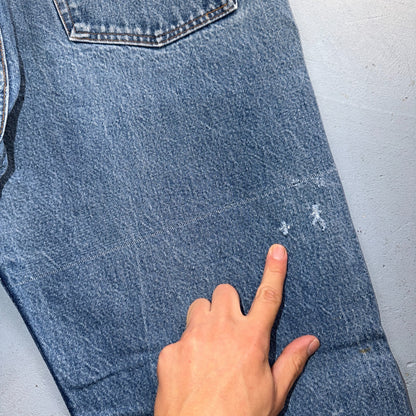 Levis 501 Vintage 80s USA XX Straight Leg Jeans Blue Light Wash 40x36 Act 36x31