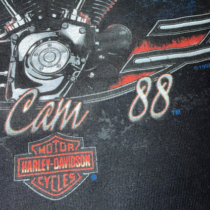 Harley Davidson Washington Vintage T Shirt Y2K Black Promo Legend Motorcycle