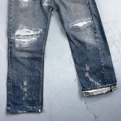 Levis 501 Big E Vintage 60s Redline Selvedge USA XX 1960s Jeans 66 Act 34x28