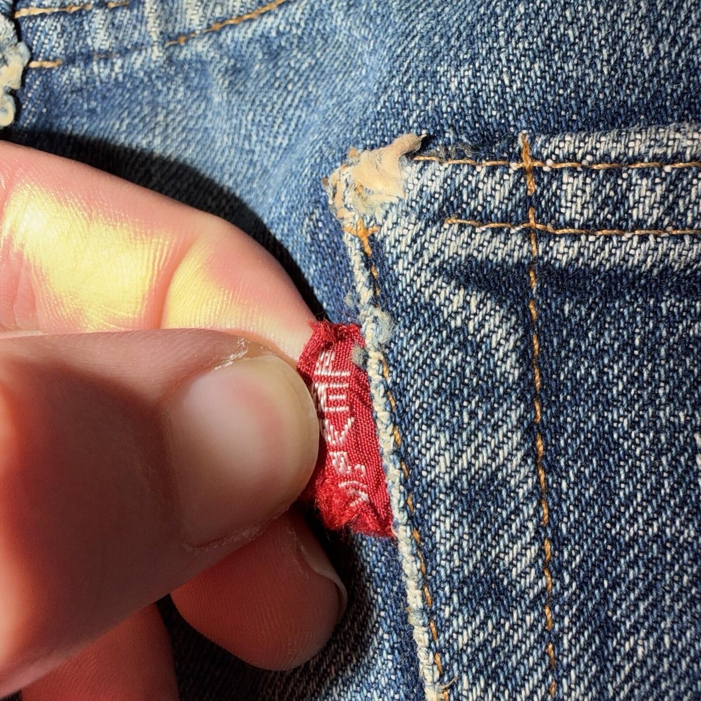 Levis 501 Big E Vintage 60s Redline Selvedge USA XX 1960s Jeans 66 Act 35x33