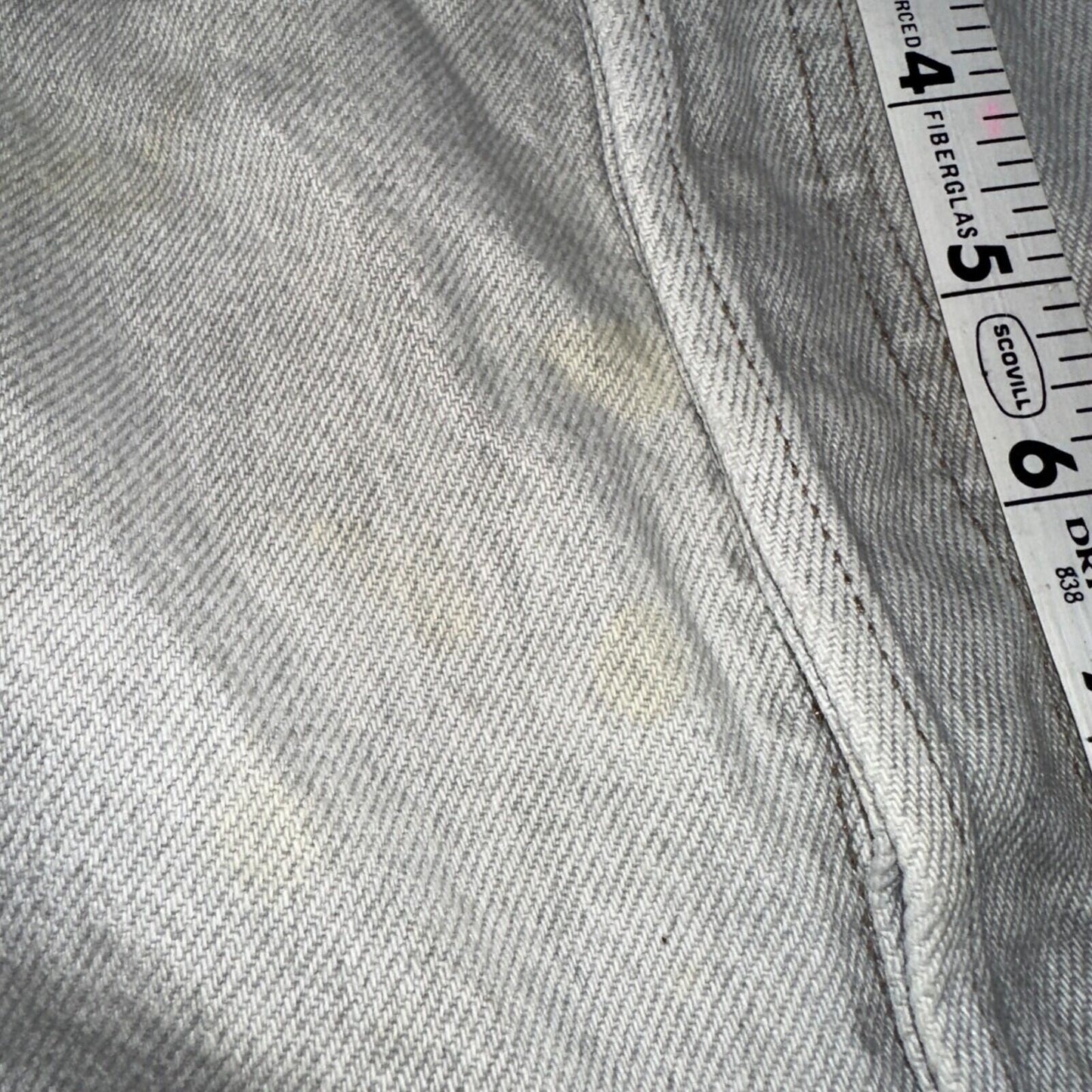 Levis 501 Vintage 90s USA XX Straight Leg Jeans Gray Light Wash 36x32 Act 33x30