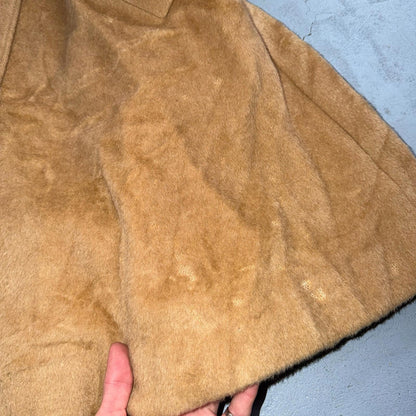 VTG Lilli Ann Tan Swing Coat Womens Tisse a Paris Brushed Wool San Francisco