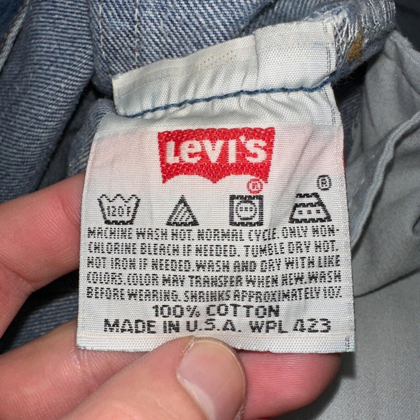 Levis 501 Vintage 90s USA XX Straight Leg Jeans Blue Med Wash 34x34 Act 31x30