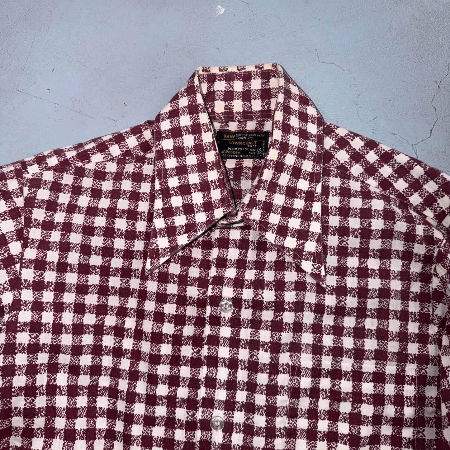 VTG Penneys Boys Button Shirt Size 18 1950s Rockabilly Lot Towncraft 60s Stripes