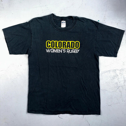 VTG Wanna Ruck T Shirt Colorado Womens Rugby Y2K Gildan L Rap Funny Humor Joke