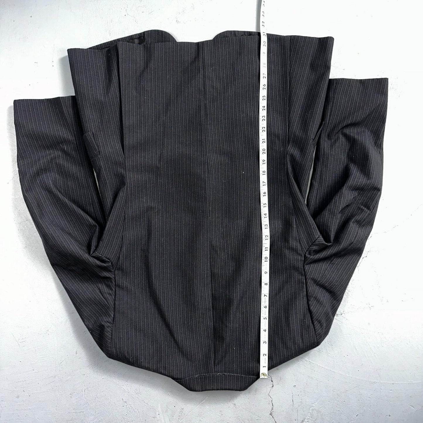 VTG Mens 3 PC Suit 42 Jacket Coat Pants Black Vest Rockabilly 70s American Trend
