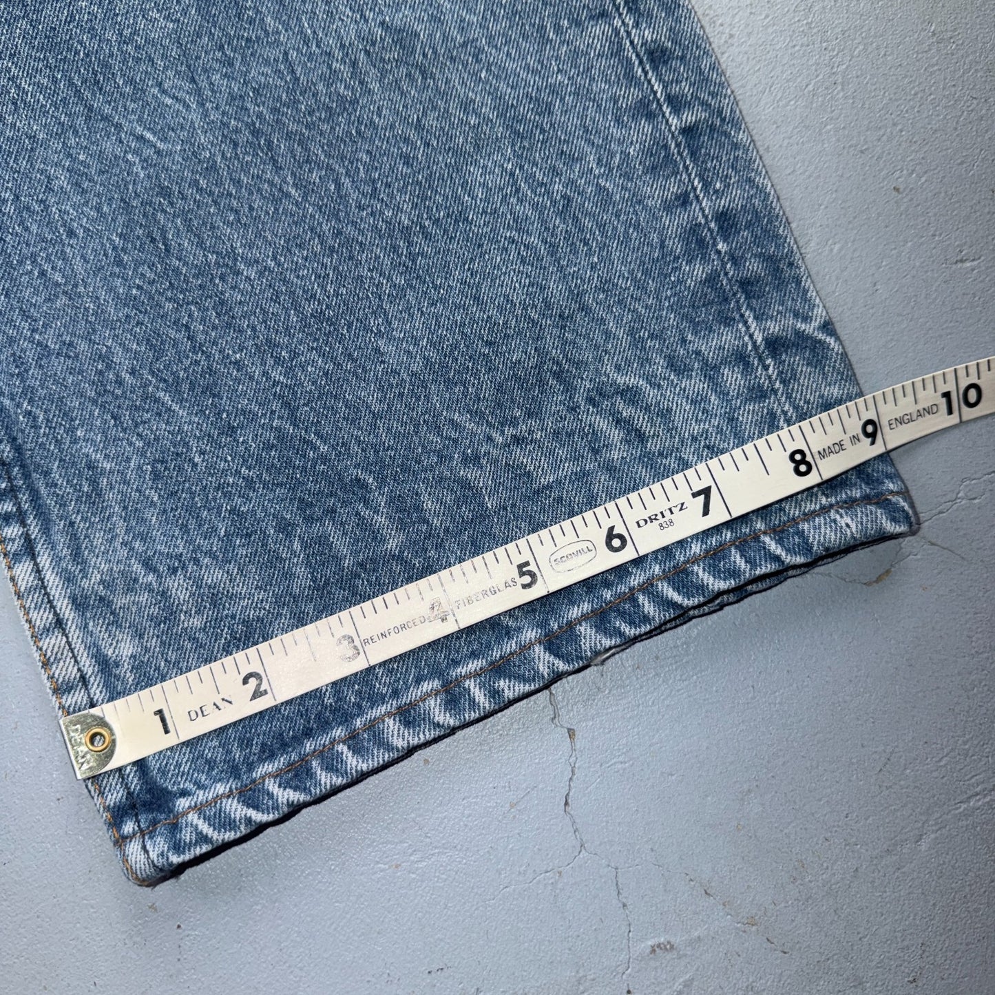 Levis 501 Vintage 80s USA XX Straight Leg Jeans Blue Light Wash 40x32 Act 38x28