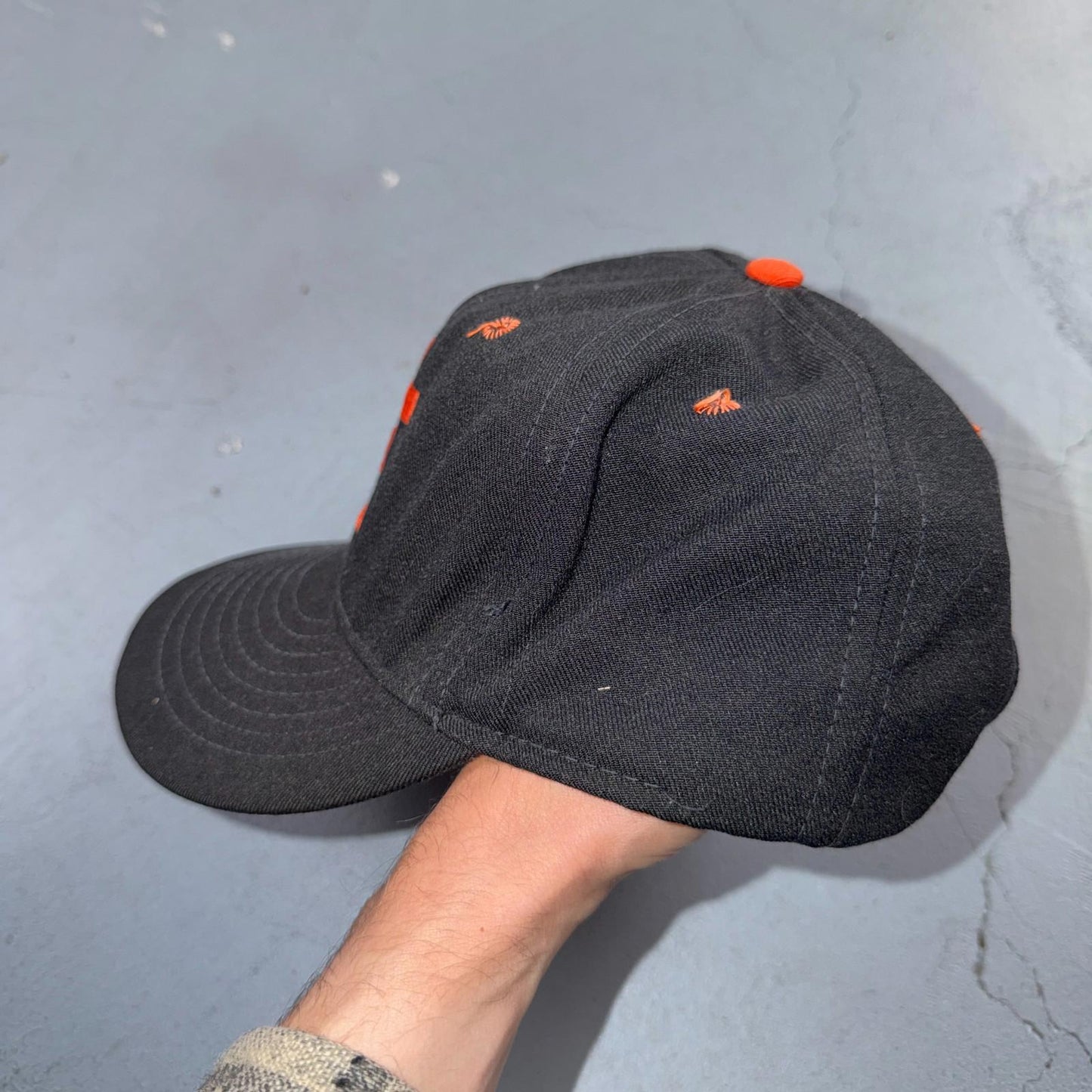 GC Black VTG Hat Baseball Cap Snapback Greenville Illinois Sports Pro Line 80s