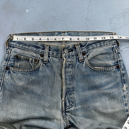 Levis 501 Vintage 80s Redline Selvedge USA XX Jeans Light Wash 29x34 Act 27x28