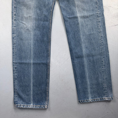 Levis 501 Vintage 90s USA XX Straight Leg Jeans Blue Light Wash 36x32 Act 34x31