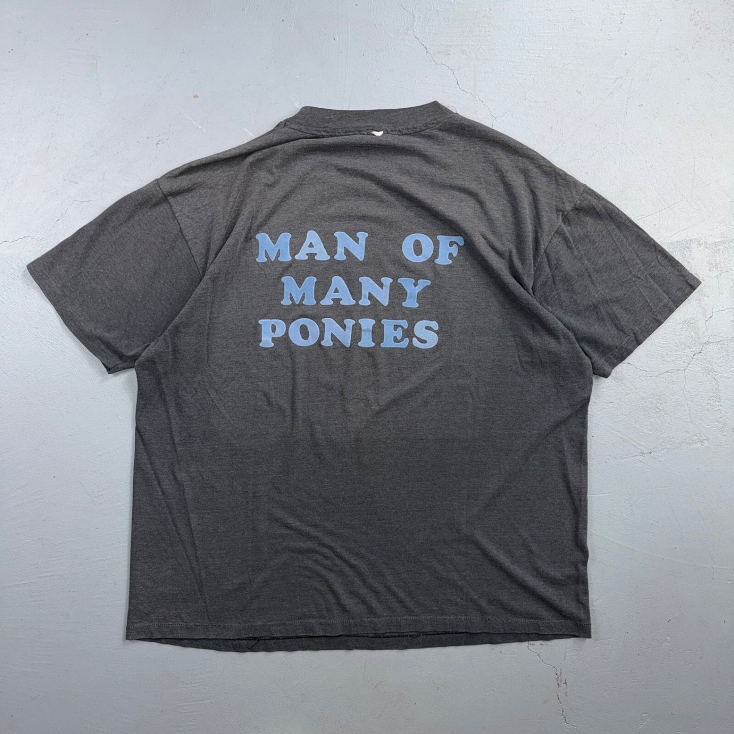 Many Ponies Chief Horses VTG T Shirt 80s 1980s Graphic Single Stitch Animals