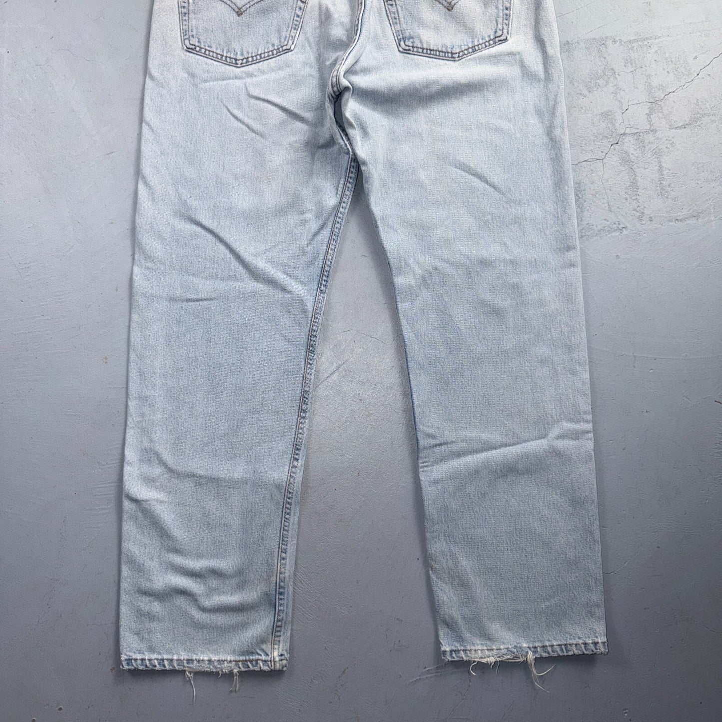 Levis 501 Vintage 90s USA XX Straight Leg Jeans Blue Light Wash 38x32 Act 36x30