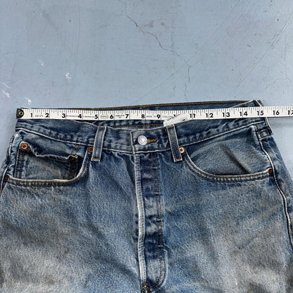 Levis 501 Vintage Y2K XX Straight Leg Jeans 90s Blue Med Wash 33x33 Act 30x30