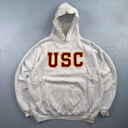 VTG Russell Athletic USC Hoodie Sweatshirt 2XL South Carolina College Trojans
