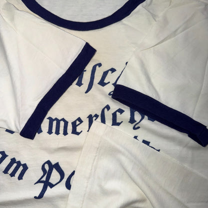 VTG 70s Champion Deutsche Sommerschule Pazifik German Ringer T Shirt PDX Oregon