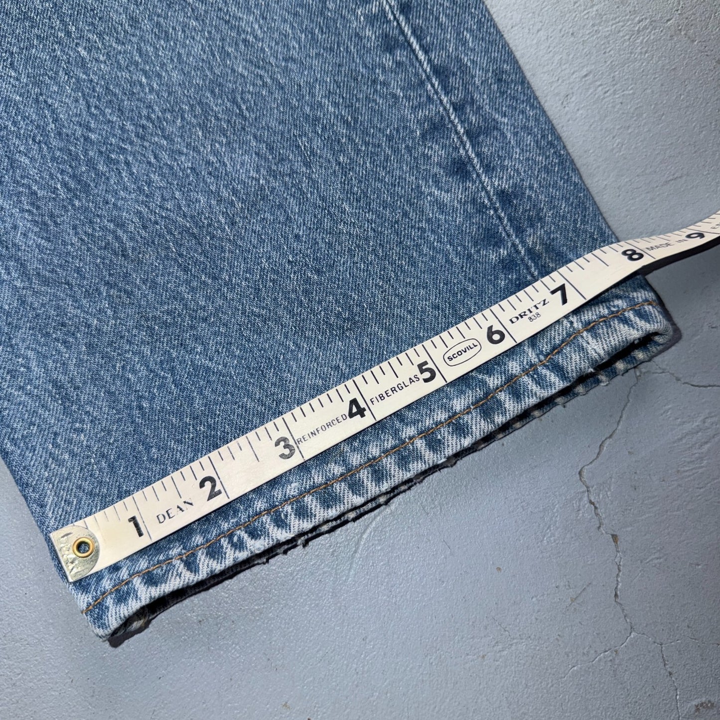 Levis 501 Vintage 90s USA XX Straight Leg Jeans Blue Light Wash 38x32 Act 35x28