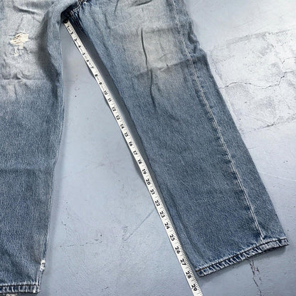 Levis 501 Vintage 90s XX Straight Leg Mexico Jeans 36x29 Light Wash Act 35x28