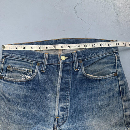 Levis 501 Vintage 70s SS Redline Selvedge USA XX Jeans Light Wash 31x33 Ac 30x29