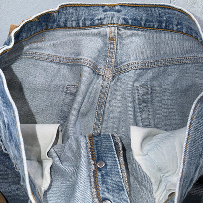 Levis 501 Vintage 90s USA XX Straight Leg Jeans Blue Light Wash 36x32 Act 35x31