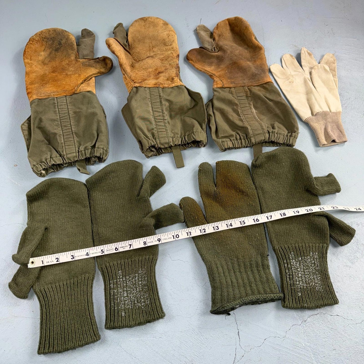 Mitten Shells Cold Weather Trigger Finger M-1951 Military Lot Collection Gloves