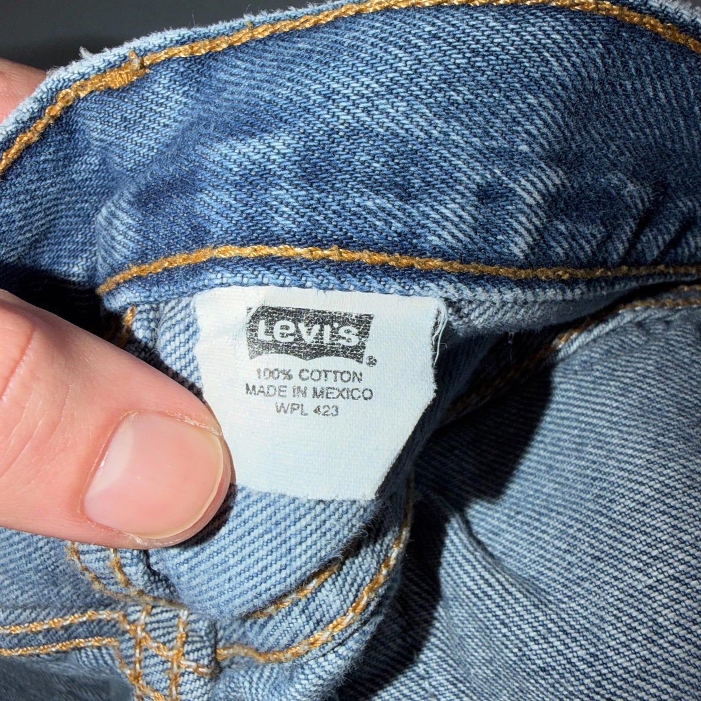 Levis 501 Vintage Y2K Mexico Straight Leg Jeans 35x34 90s Light Wash Act 32x29