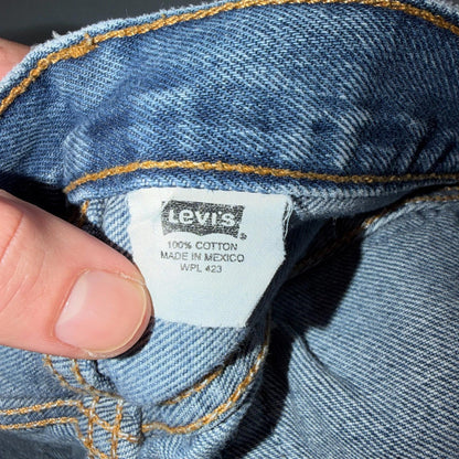 Levis 501 Vintage Y2K Mexico Straight Leg Jeans 35x34 90s Light Wash Act 32x29