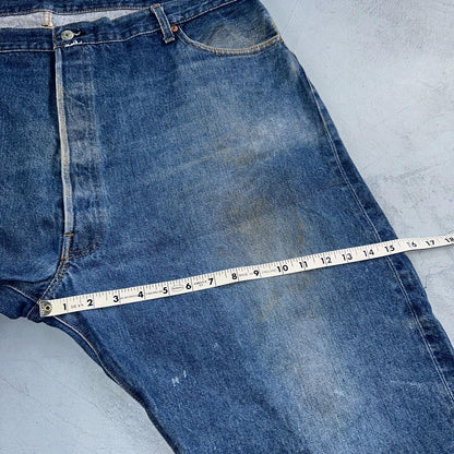 Levis 501 Vintage 80s Redline Selvedge USA XX Jeans Med Wash 48x30 Act 44x25