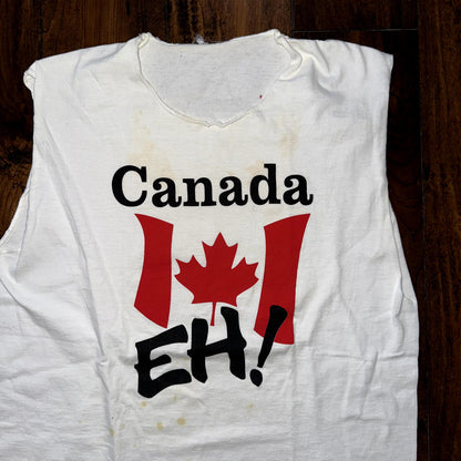 Canada Eh Single Stitch 90s Vintage T Shirt 1990s Victoria Tank Chop Rap Music