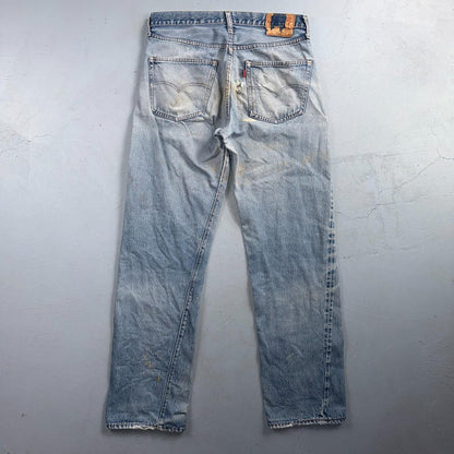 Levis 501 Vintage 80s Redline Selvedge USA XX Jeans Light Wash 34x36 Act 32x32