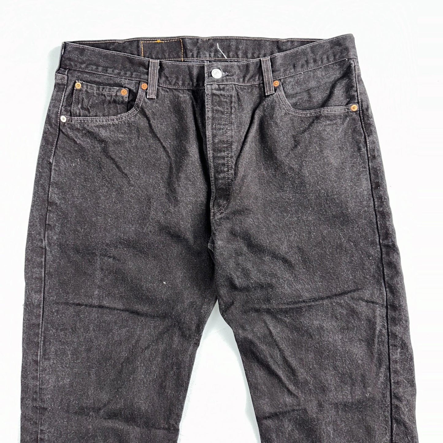 Levis 501 Vintage 90s USA XX Straight Leg Jeans Black Dark Wash 40x34 Act 36x33