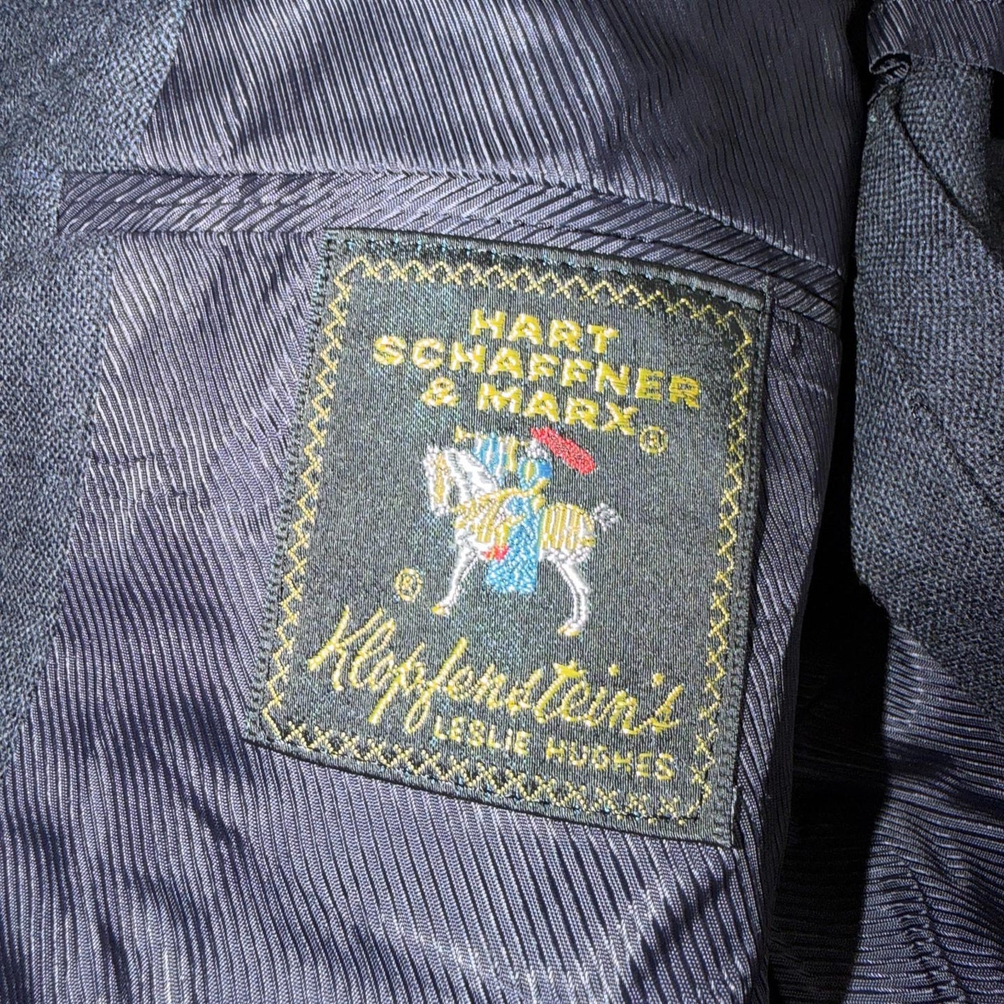 Hart Schaffner Marx Blazer Mens 40 Gray Button Sport Coat Jacket USA