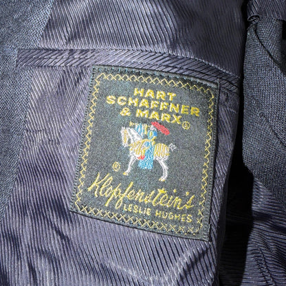 Hart Schaffner Marx Blazer Mens 40 Gray Button Sport Coat Jacket USA