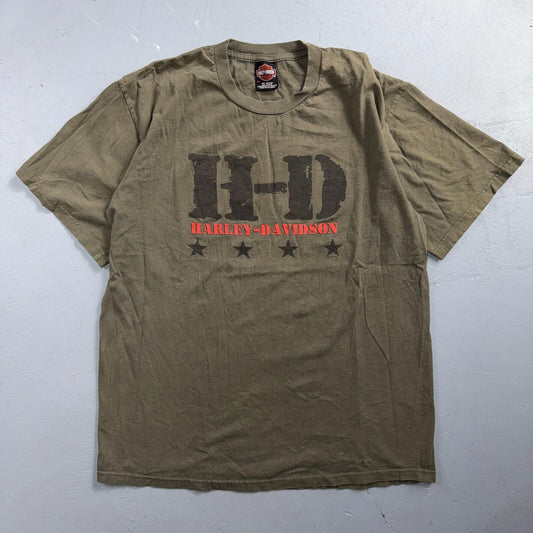 Vintage HD Harley Davidson Motorcycles HDMC Size XL Shirt Yellowstone Montana