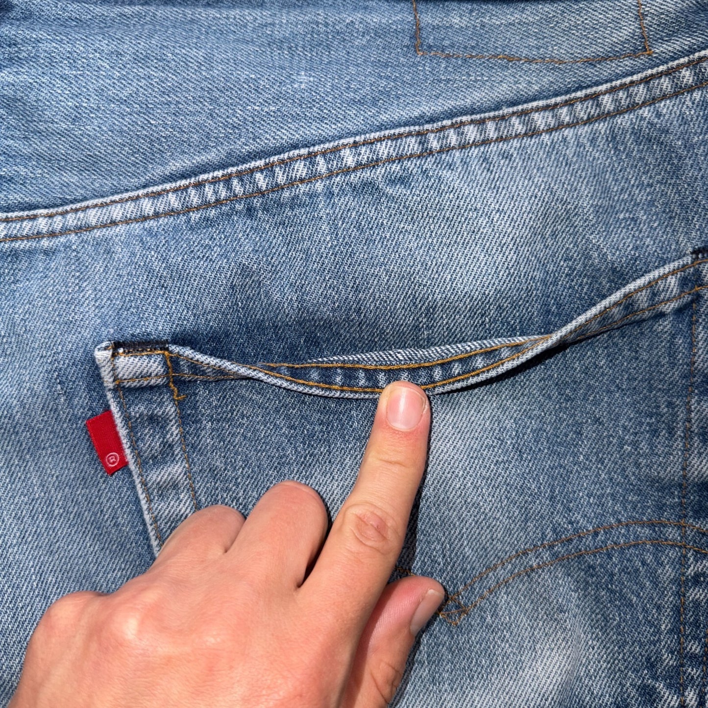 Levis 501 Vintage 80s Redline Selvedge USA XX Jeans Light Wash 40x34 Act 38x30