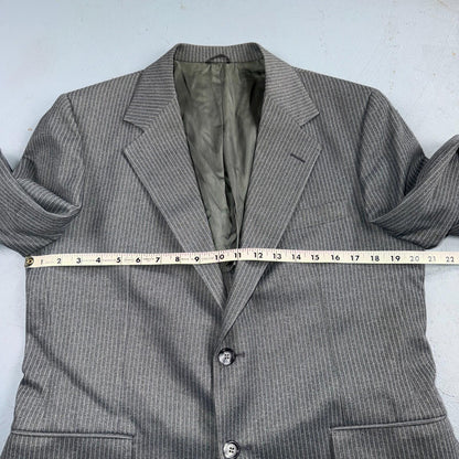 1960s 1970s VTG Mens 3 PC Suit 40 Jacket Coat Pants Gray Union Wool Rockabilly